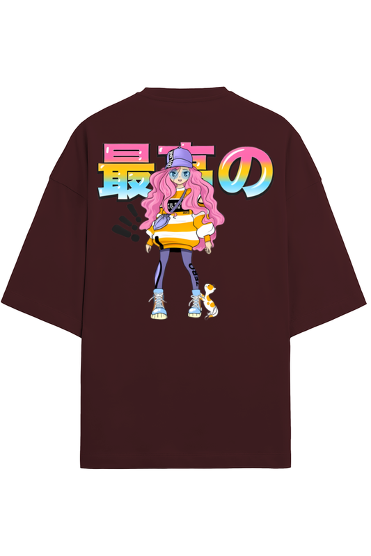 Anime Style Oversized Tshirts.(Back Printed).