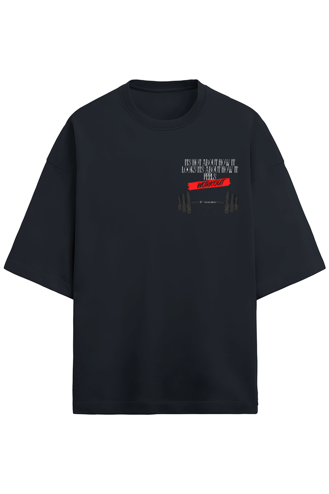 Men's Terry Oversized T shirts.(Back Printed)