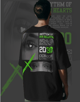 Oversized Printed T shirt For Men & Women.(Back Printed)